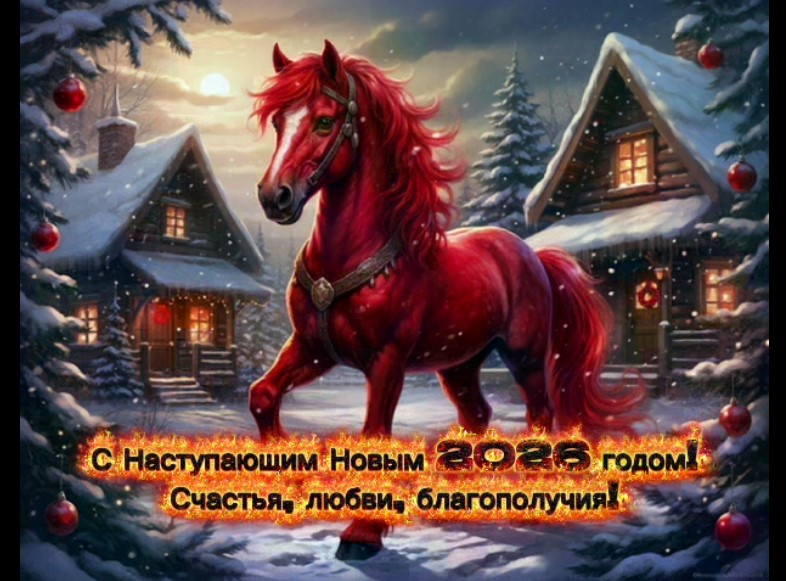 С наступающим Новым Годом 2026